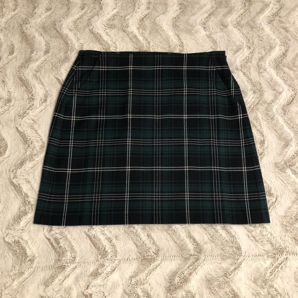 Loft plaid pencil skirt 10
